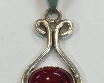 Red Turquoise 925 Pendant