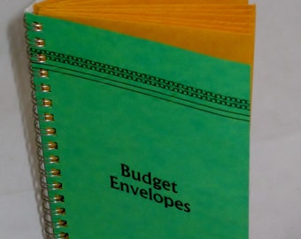 Cash Budget Envelopes Green Cover Vintage Style