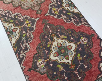 2'10x10'9' OUSHAK RUNNER, VINTAGE Runner,Turkish Runner, Kitchen Runner, Hallway Runner Rug, Turkish Runner Rug, Rug Runner,Oushak Runners!!