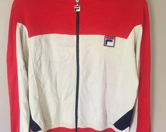 fila tracksuit red