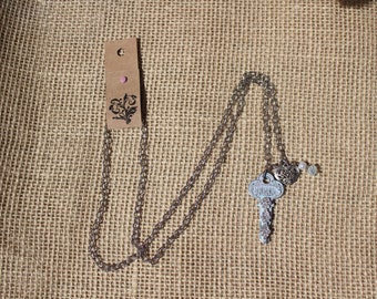 Vintage Key Necklace with Vintage Elements