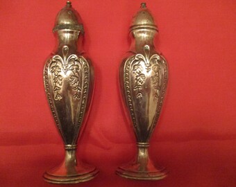 Silver Plate Salt & Pepper Shakers