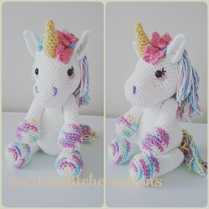 Lavender Unicorn Crochet Pattern ONLY not a finished product - Amigurumi PDF instant download