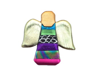 Guardian Angel Pin, Angel Brooch, Angel Jewelry, Christmas Jewelry, Christian Jewelry
