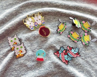 SECONDS SALE, enamel pins