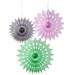 Fan Decorations | Paper Fans | 3 Per Pack | Mixed Colours | Birthday Decorations | Baby Shower | Wedding Decorations | Paper Decorations