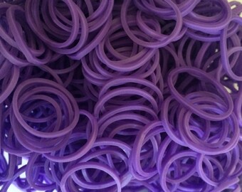 Purple ** Rainbow Loom Bands Refill. 600 bands & 24 c-clips. Guaranteed authentic. Latex-free.