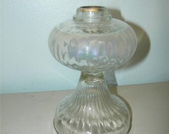 Vintage Clear Glass Kerosene Lamp Antique Bulb Bottom 12301