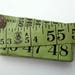 Vintage Dean Singer Tape Measure - green coated fabric - excellent vintage condition