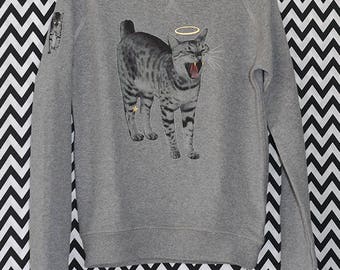 Sweatshirt cat Cat XXS-XXL Organic Fair Trade
