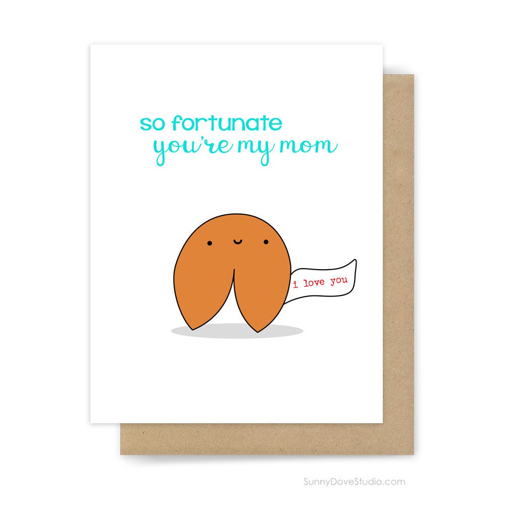 Birthday Card For Mom Happy Mothers Day Mother Mum Funny Food