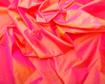 Silk Taffeta in Peach-Pink - fat quarter-TF2