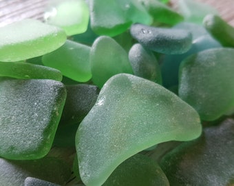 Green sea glass