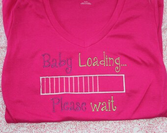 baby loading maternity shirt