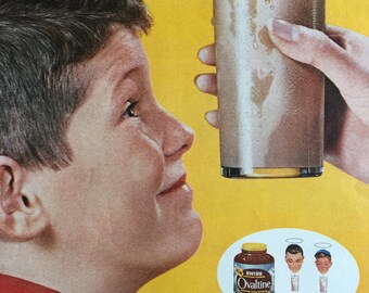 1962 Ovaltine ad, cute look!!