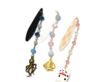 Obi kazari, kimono jewelry, obi jewelry, casual kimono, town kimono, Japanese accessory, cat jewelry, kawaii jewelry, lucky cat, maneki neko
