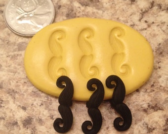 Mini Moustache Mold Set Silicone