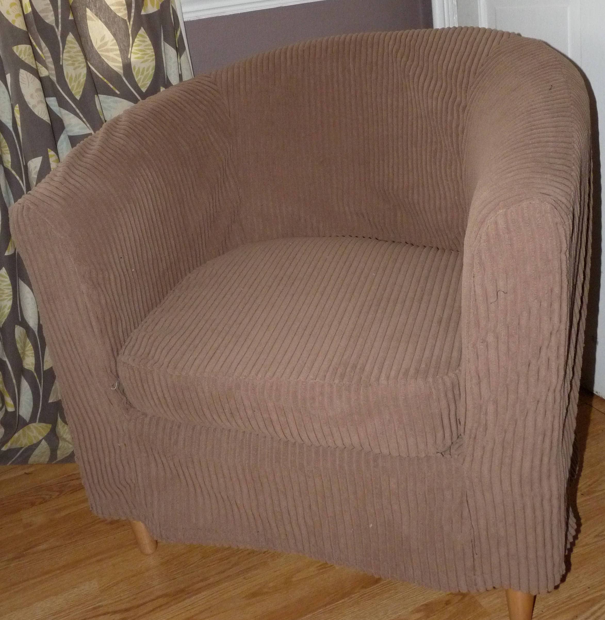Ikea Tullsta Tub Chair Slip Cover in Stunning Corduroy fabric