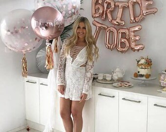 Bride to Be Balloons, Bride to Be, Bridal Shower, Bachelorette Party, Bridal Shower Decor, Bride Tribe, Engagement, Bridal Shower Banner