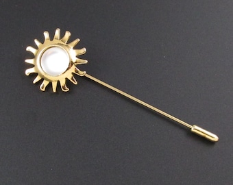 Smithsonian Stickpin, Sun Stickpin, Avon Stickpin, Museum Stickpin, Avon Smithsonian Pin, Smithsonian Institute, Museum Jewelry