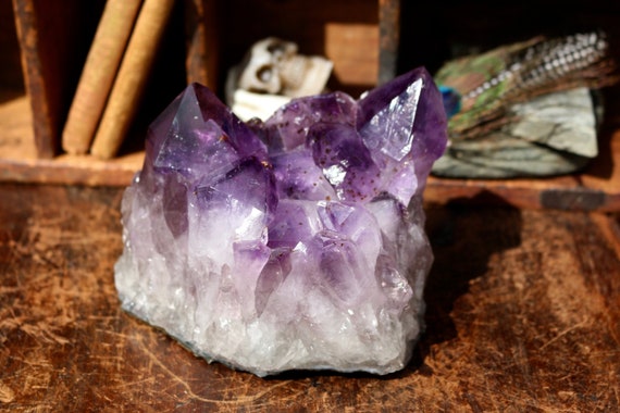 Amethyst Cluster with Extra Large Points 1.6kg, Large Raw Amethyst, Natural Amethyst Cluster, Amethyst Geode, Boho Decor, Jewelry Display