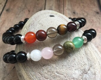 Couples Fertility Bracelets | Womens Mens Fertility Jewelry | Fertility Mala | Fertility Crystals | Couples' IVF Fertility Gemstone Bracelet