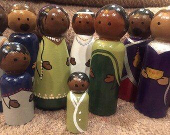 10 Piece Multi-Racial Nativity Scene (MB)