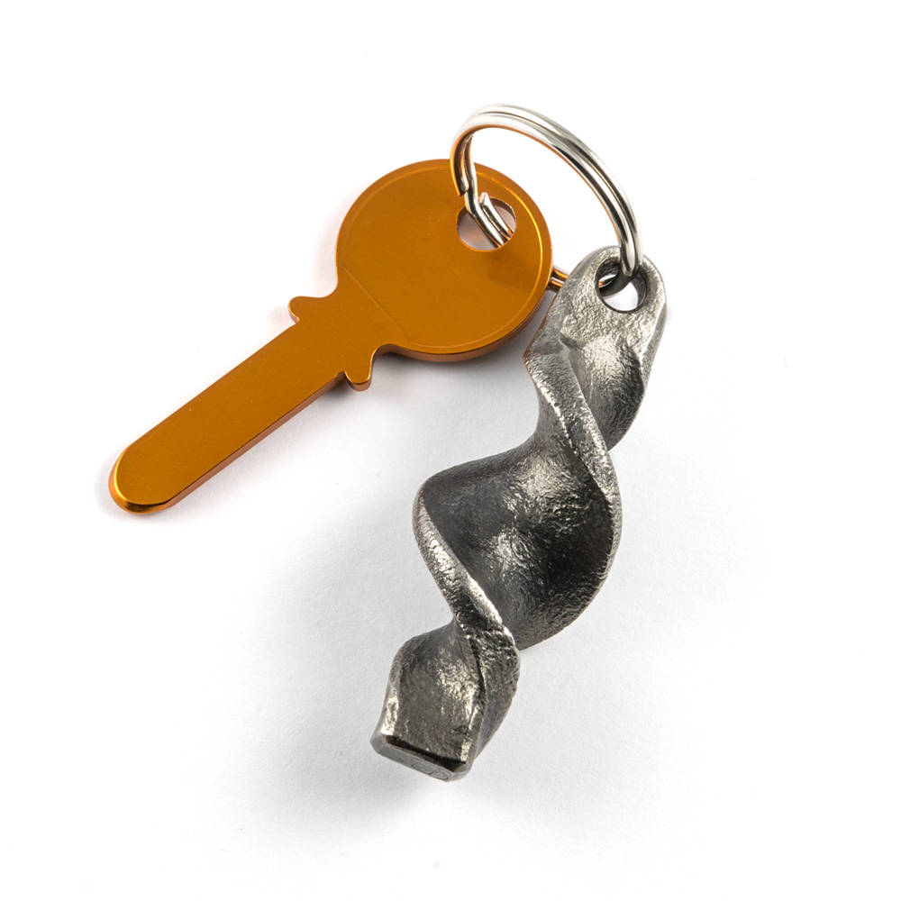 wrought iron keychain blacksmith made iron