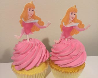 Disney Princess Party Cupcake Toppers Decorations set of 10