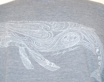 Paisley Whale Shirt (Medium)