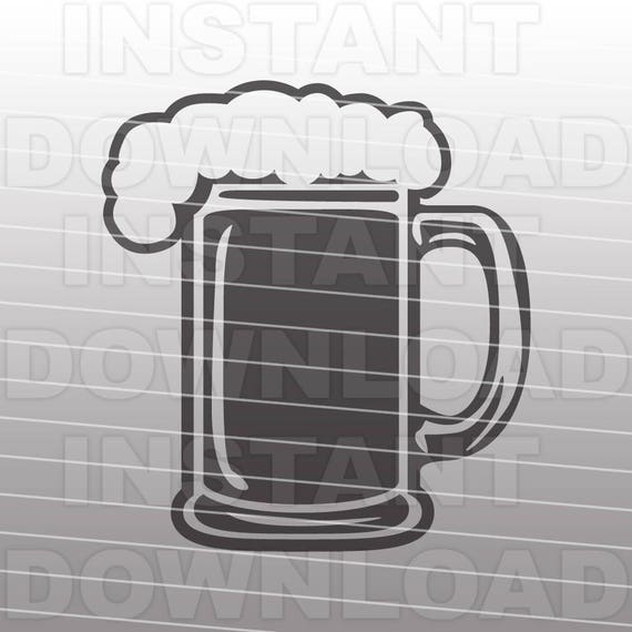Download Beer SVG FileBeer Mug SVG FileCutting Template-Vector Clip