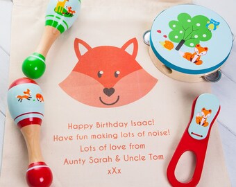 Wooden Band In A Box With Personalised Gift Bag