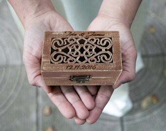 Ring bearer box, Personalized wedding box, Engraved ring box, Wedding ring box, Proposal box, Wedding holder, Еngagement box, Wood ring box