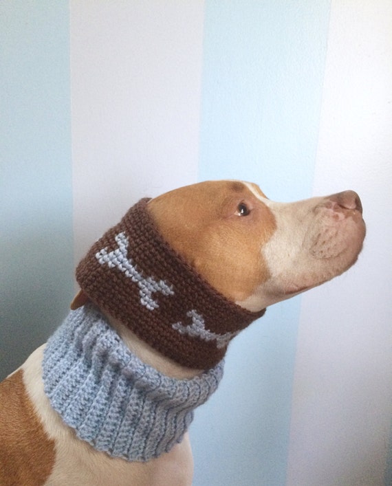 Items similar to Dog Ear Warmer Set Crochet Dog Clothes Dog Hats