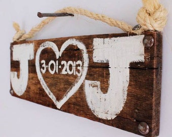 Handmade Wedding Sign Wood Custom White Wedding Beach Wedding Outdoor Country Wedding Reception Vintage Wedding Photo Prop Bridal Shower