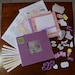 Baby Loss Memorial Scrapbook--Violet