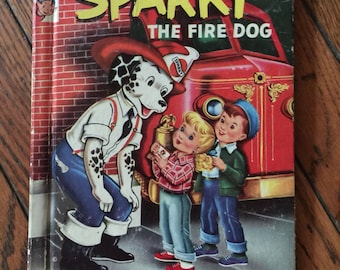1944 Sparky the Fire Dog by James Browning Rand McNally Elf Book