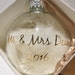 Personalised Feather Bauble ~ Christmas Baubles ~ Tree Decorations