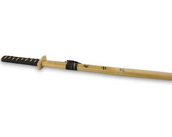 Wooden Samurai katana Sword with wood scabbard kids training or toy 72 cms schwert