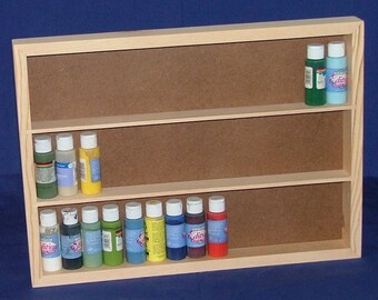 Pine Craft and Tole Paint Storage Shelf