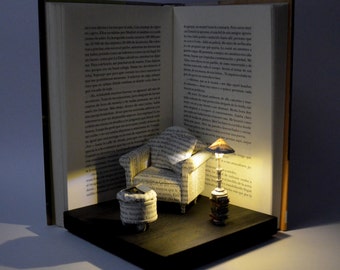 Diorama - Book Paper Diorama with light - Great Comfort