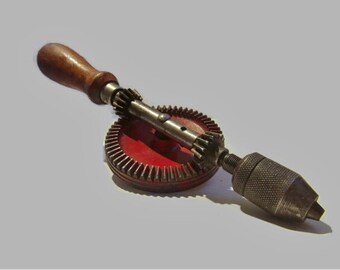 Vintage Stanley No. 1221 Hand Crank Drill, Vintage Stanley Egg Beater Hand Drill