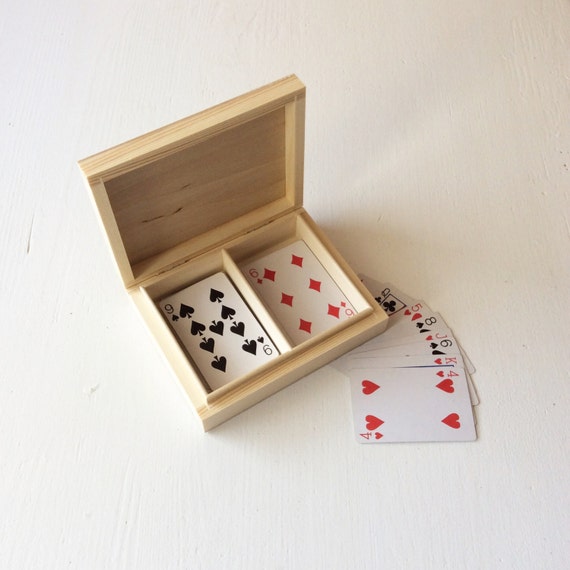 Download Wooden Box for Playing Cards 2 Compartments Box Wooden Case Yellowimages Mockups