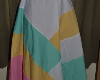 vintage 70s 1980s color block dress Sherbet by Jenni CUTE