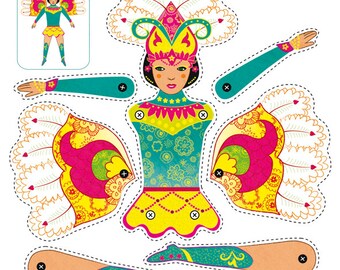 Handicraft sheet "Samba Dancer"