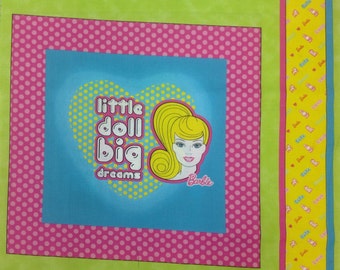 Barbie Fabric Panel 35 Inches