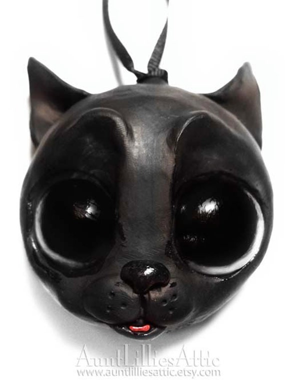 Halloween Black Cat Ornament Halloween Decoration MADE TO