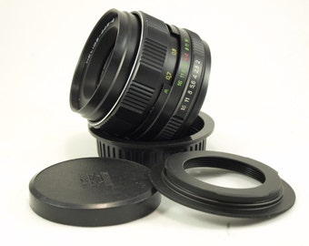 Helios 44M-4 2/58 USSR Portrait Lens for Canon EOS Rebel T3i T5 Kiss f/2 58 mm lens Russian 60D 70D 7D 80D 5D Mark 500D 550D 750D 1000D