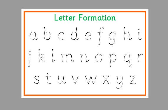 Items Similar To Printable Tracing Letters Handwriting Practice Mat 