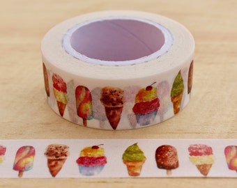 Washi tape ice cream, sorbet, paletas, Washi tape masking tape, decorative tape, scrapbooking
